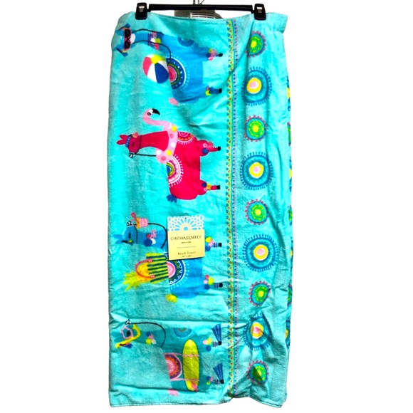 Cynthia Rowley Bath Cynthia Rowley Llama Alpaca Cotton Beach Towel
